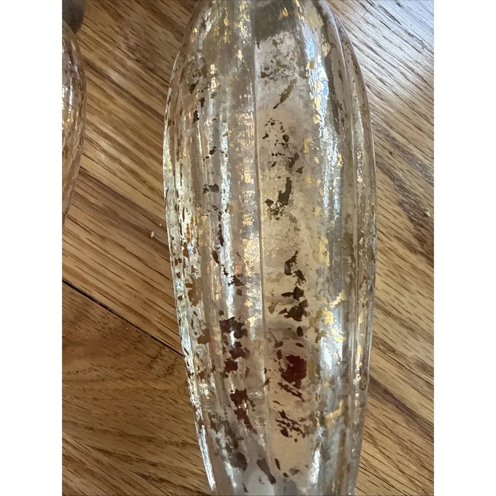 24 Carat Gold hand painted Clear Glass 9.5